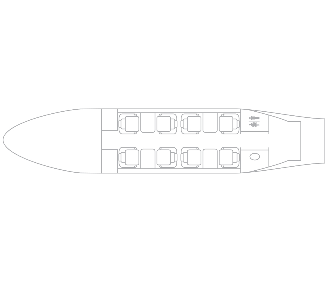 Learjet 75 interior specifications
